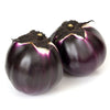 Aubergine ronde violette en pot